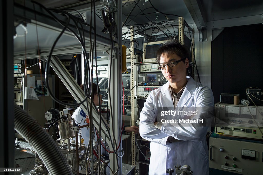 Student portrait at science laboratory