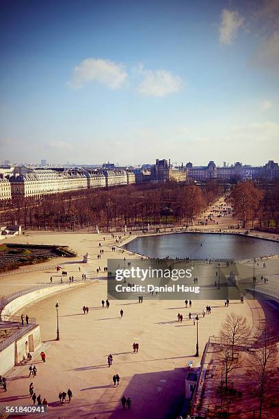 tuileries gardens of paris - paris right bank stock pictures, royalty-free photos & images
