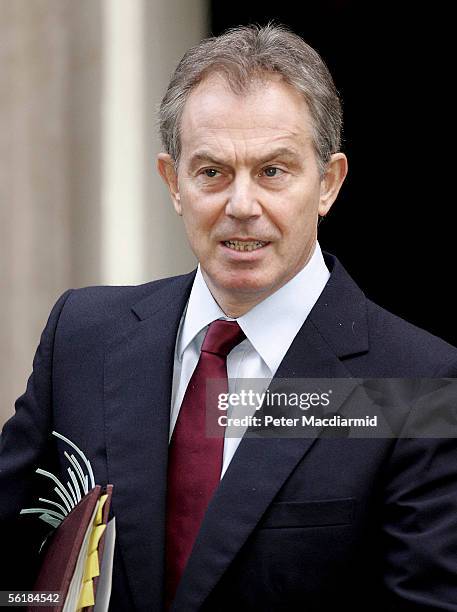Tony Blair Attends Prime Ministers Questions Photos and Premium High