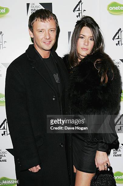 Actors John Simm and Kate Magowan arrive at the live final of the UK Music Hall Of Fame 2005, the culmination of the two-week Channel 4 series...