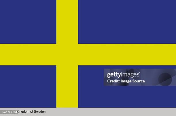 kingdom of sweden - swedish flag stock pictures, royalty-free photos & images