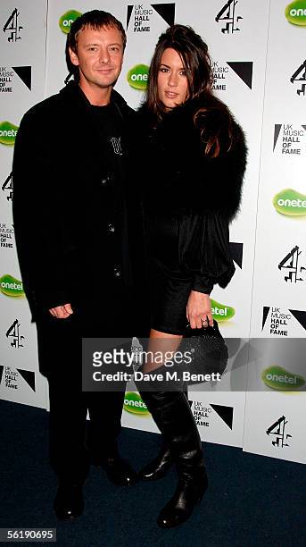 Actors John Simm and Kate Magowan arrive at the live final of the UK Music Hall Of Fame 2005, the culmination of the two-week Channel 4 series...