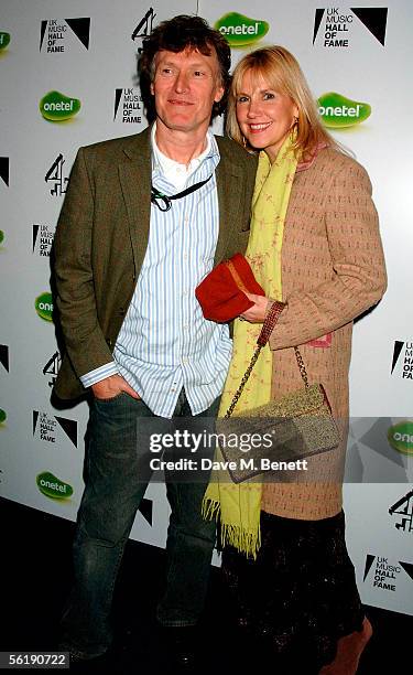 Musician Steve Winwood and wife Eugenia Crafton arrive at the live final of the UK Music Hall Of Fame 2005, the culmination of the two-week Channel 4...