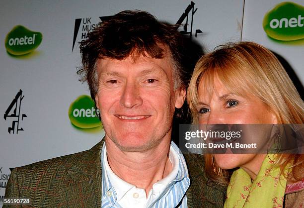 Musician Steve Winwood and wife Eugenia Crafton arrive at the live final of the UK Music Hall Of Fame 2005, the culmination of the two-week Channel 4...