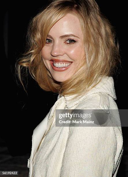 Actress Melissa George attends the "Gucci Spring 2006 Fashion Show Benefitting The Childrens Action Network" at Michael Chow's residence November 17,...