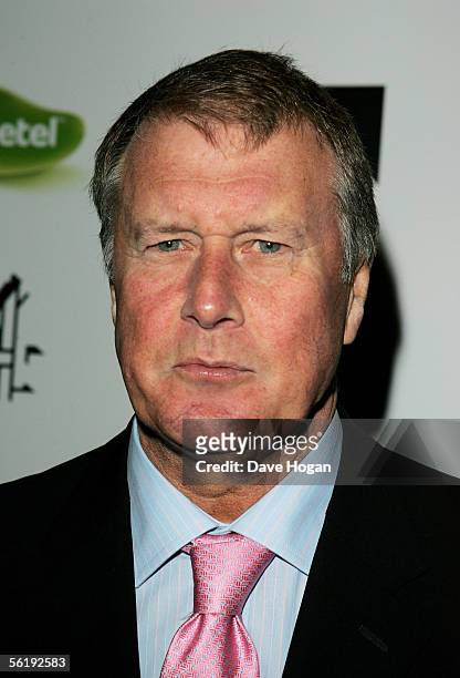 Former footballer Sir Geoff Hurst arrives at the live final of the UK Music Hall Of Fame 2005, the culmination of the two-week Channel 4 series...