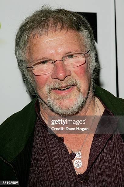 Presenter Bill Oddie arrives at the live final of the UK Music Hall Of Fame 2005, the culmination of the two-week Channel 4 series looking at...