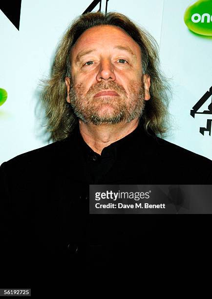 New Order member Peter Hook arrives at the live final of the UK Music Hall Of Fame 2005, the culmination of the two-week Channel 4 series looking at...