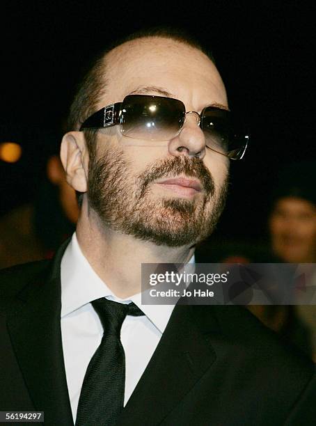 Musician Dave Stewart of The Eurythmics arrives at the live final of the UK Music Hall Of Fame 2005, the culmination of the two-week Channel 4 series...