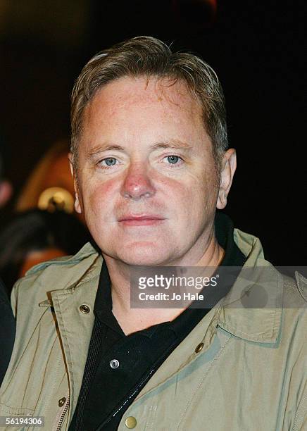 Musician Bernard Sumner of New Order arrives at the live final of the UK Music Hall Of Fame 2005, the culmination of the two-week Channel 4 series...