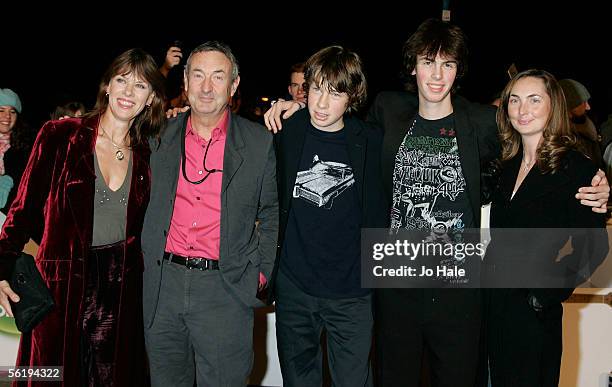 Musician Nick Mason of Pink Floyd and family arrive at the live final of the UK Music Hall Of Fame 2005, the culmination of the two-week Channel 4...