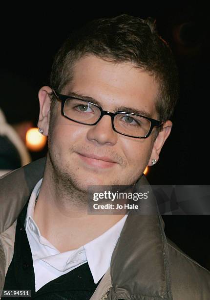 Personality Jack Osbourne arrives at the live final of the UK Music Hall Of Fame 2005, the culmination of the two-week Channel 4 series looking at...