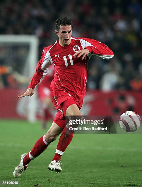 Marco Streller of Switzerland in action during the FIFA World Cup Playoff, 2nd Leg match between Turkey and Switzerland at The Sukru Saracoglu...