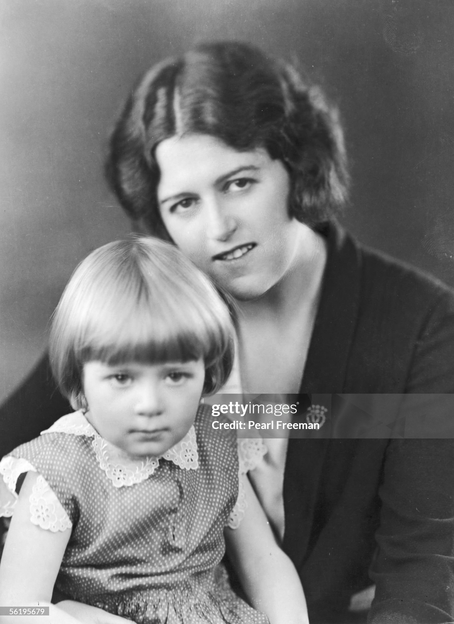 Helen de Guerry Simpson and her daughter Clemence, named after her sometime writing partner Clemence Dane, c.1925