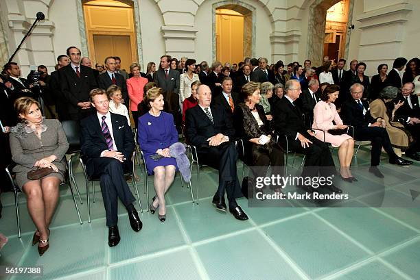 Grand Duke Henri and Grand Duchess Maria theresa, King Harald and Queen Sonya from Norway, Queen Paola and King Albert, King Carl Gustav and queen...