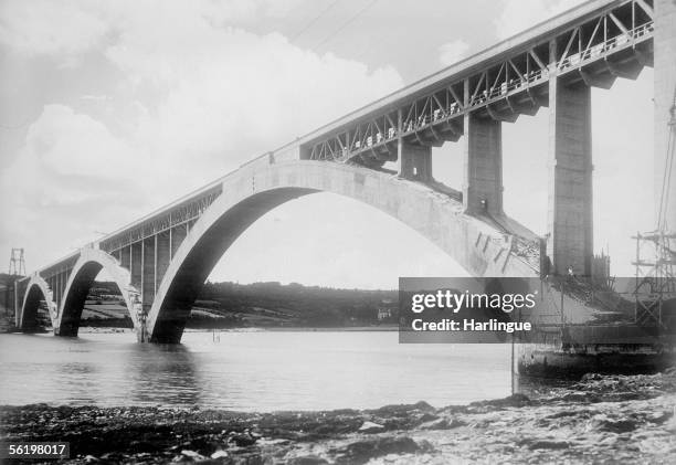 The bridge Albert Louppe. Plougastel-Daoulas , about 1920.