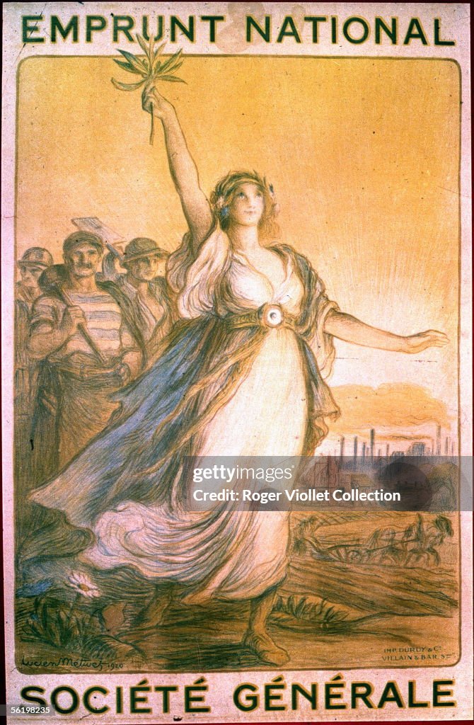 World War I. Poster for National loan, by Lucien M