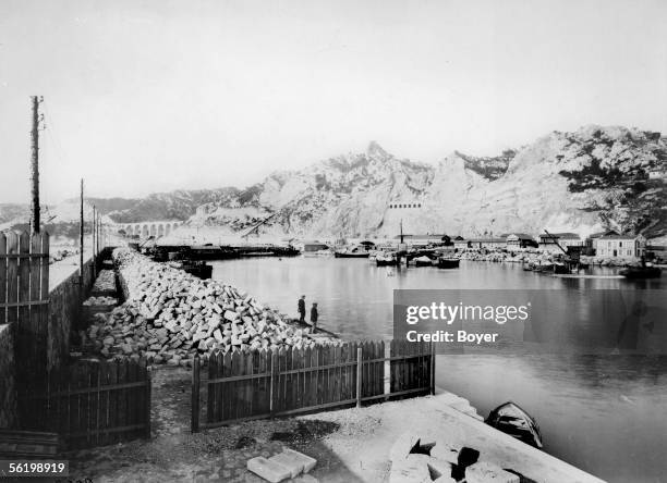 Canal of Marseille to the Rhone, about 1930.