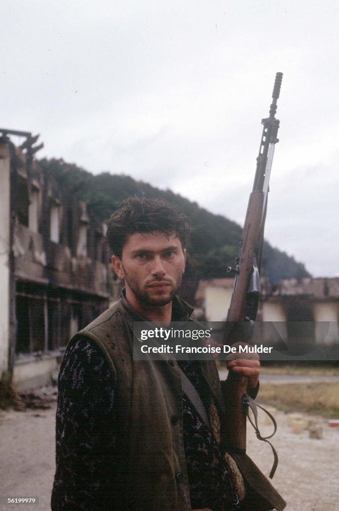 War of Bosnia-Herzegovina. Bosnian partisan. Dobos