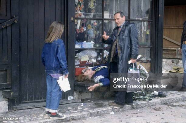 War of Bosnia-Herzegovina. Sarajevo, April 1992.