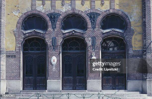 Budapest . Entrance of a building 1900, Vaci street.