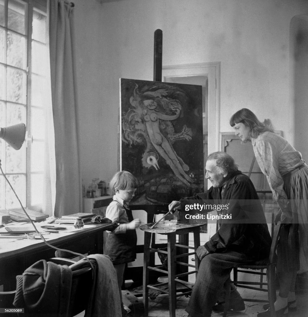Chagall Parents Marc Chagall , French painter, his wife Virginia and their son David ...
