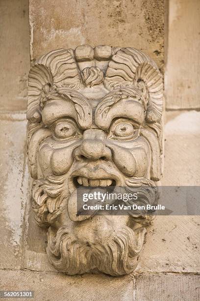 gargoyle face 04 - eric van den brulle stock pictures, royalty-free photos & images