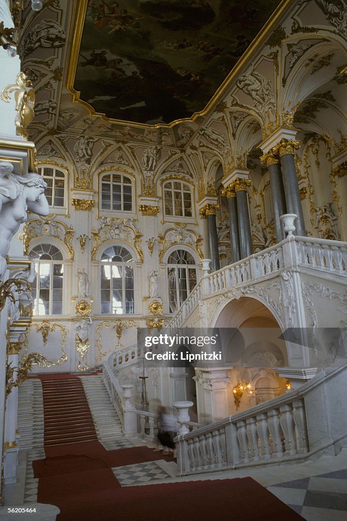 Saint-Petersburg (Russia). The staircase of the Am
