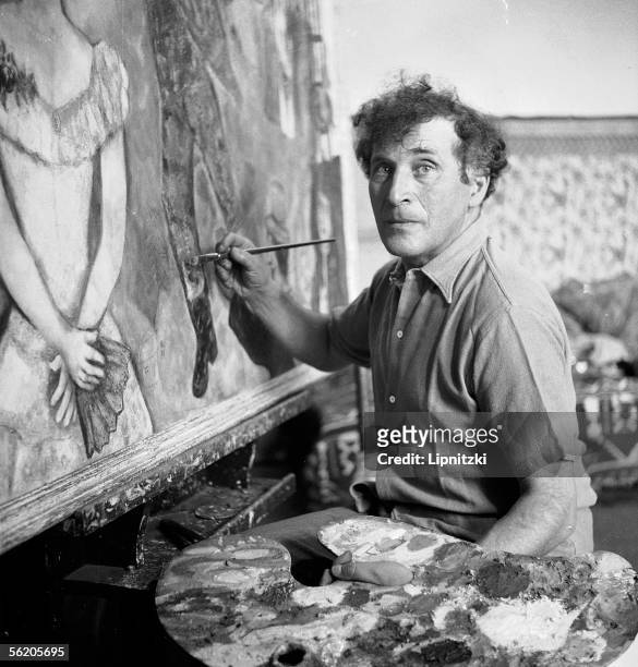 Marc Chagall , French painter. August 1934.