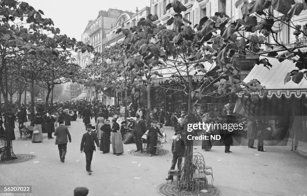 Paris Xth district. Boulevard Bonne-Nouvelle. Restaurant Marguery, about 1905.