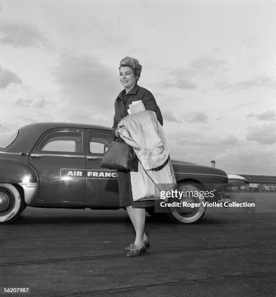Grace Kelly , Monaco princess. Orly, march 1961.