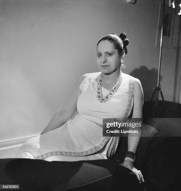 Helena Rubinstein , American esthetician. September 1935.