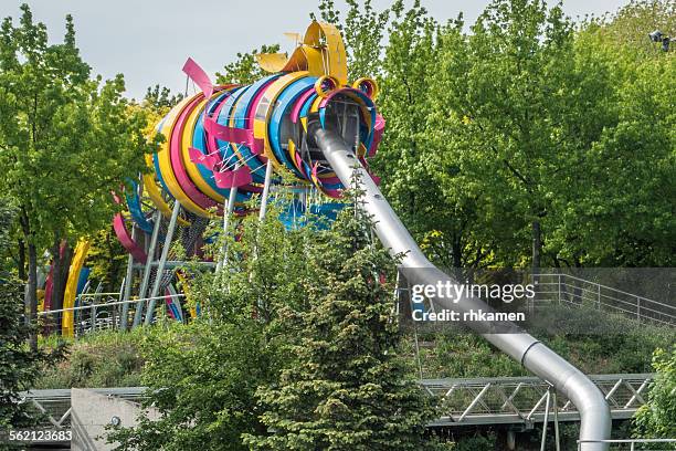 parc de la villette, paris, france - la villette stock-fotos und bilder