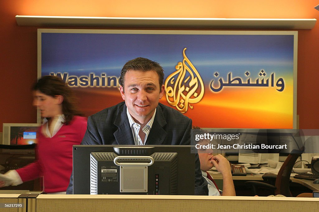 Josh Rushing Al-Jaezera Anchor Josh Rushing poses for a portrait in the Washington ...