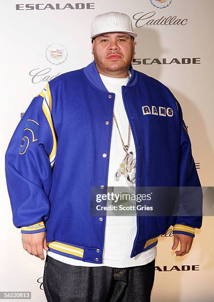 Rapper Fat Joe arrives at the New York premiere of the 2007 Cadillac Escalade at Milk Studios on November 17, 2005 in New York City.