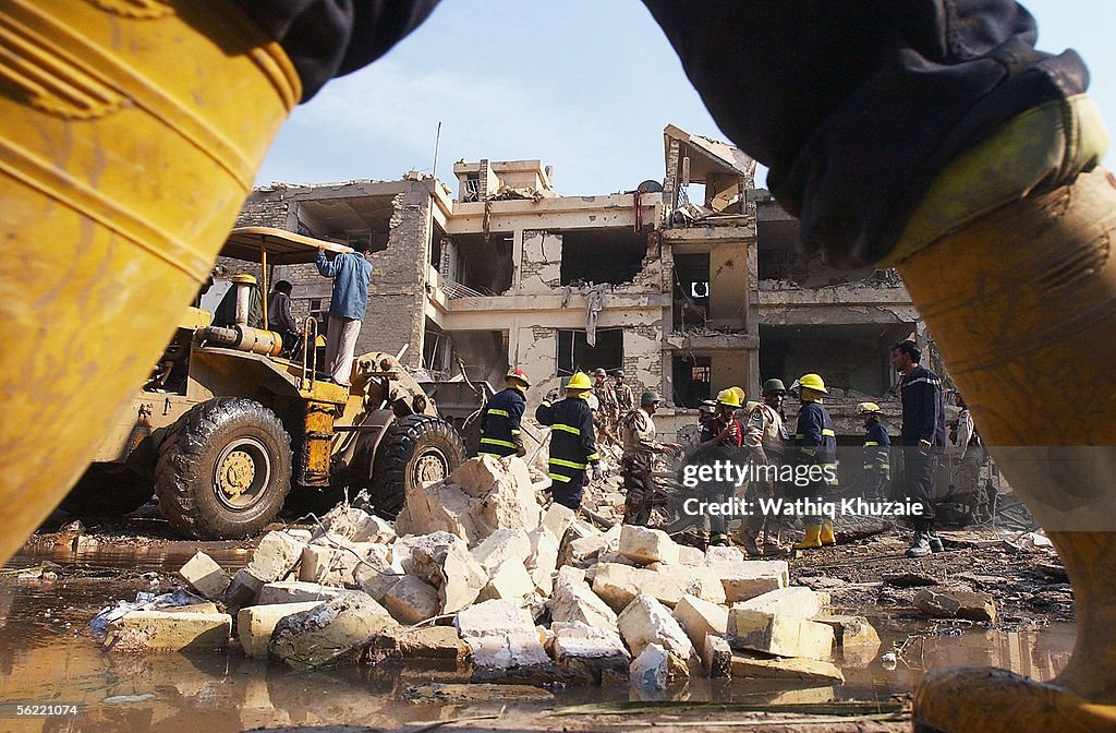 Suicide Bombers Target Interior Ministry Building In Baghdad