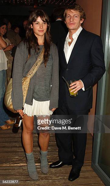 Amelia Warner and Leo Gregory attend the aftershow party followlng the UK Premiere of "Stoned," at Century on November 17, 2005 in London, England....