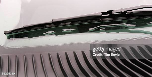 Windshield wiper is seen on a new 2006 Ford van at Golf Mill Ford November 17, 2005 in Niles, Illinois. Ford is recalling upwards of 235,000...