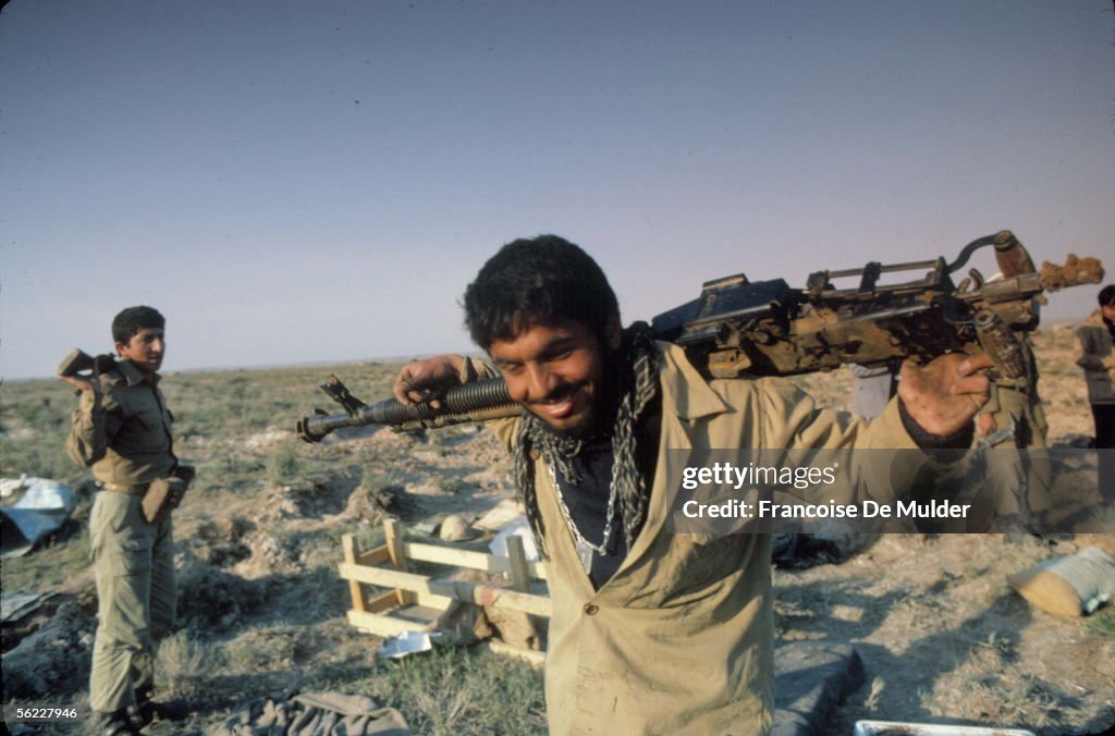 War Iran-Iraq. Front of Ahvaz. Iranian army. Iran,
