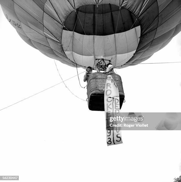 Takeoff of a montgolfier. Feast of the free-radios. Paris, July 1978, 1st. RV-823075.