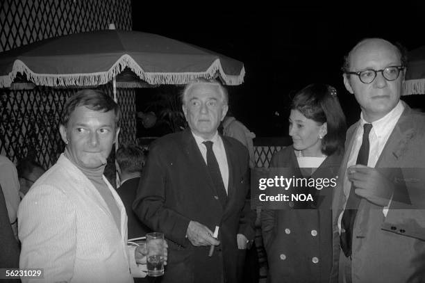 Francois Patrice and Anatole Litvak, American director. Paris, Saint-Hilaire Club, 1962. HA-1299-11.
