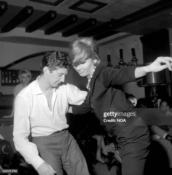 Daniel Cauchy and Dany Saval. Paris, Club Saint-Hilaire, 1963-1965. HA-1232-12.