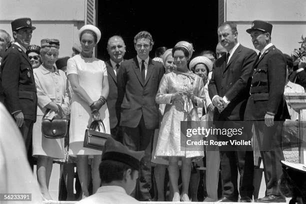 The Princess Margaret and her husband Tony Armstrong-Jones to the Cannes festival. 1966. HA-1955-26.