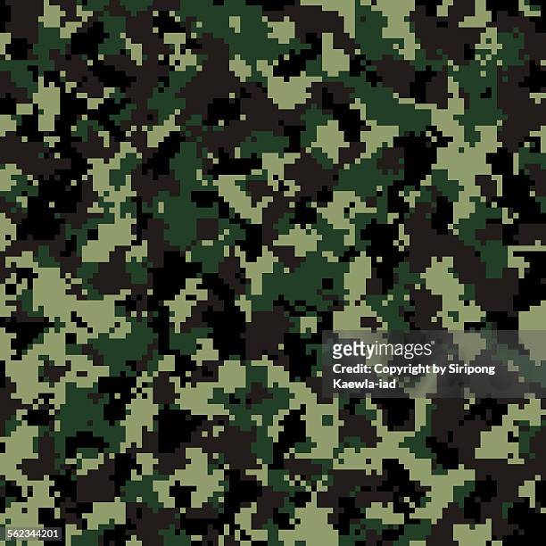 ilustrações, clipart, desenhos animados e ícones de thai army digital camouflage pattern background - povo tailandês