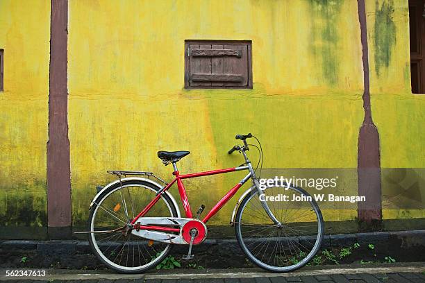 red bike, galle, sri lanka - galle stock pictures, royalty-free photos & images