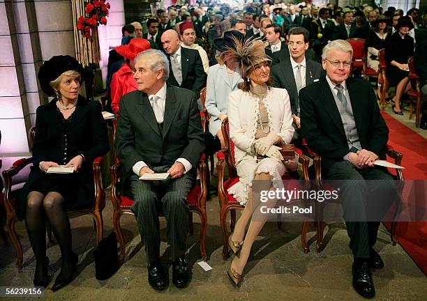 Mrs Clement and Pascal Clement, French Minister of Justice, Olafur Ragnar Grimsson, President of the Islandic Republic with his wife Dorrit...