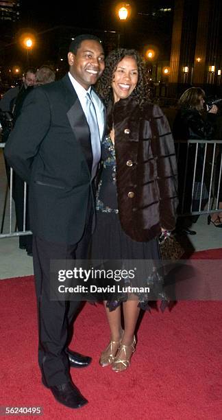 Actor Mykelti Williamson and his wife, Sondra Spriggs, arrive at the Grand Opening Gala of the Muhammad Ali Center, on the red carpet of the Kentucky...