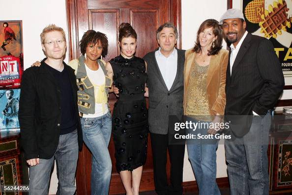 Traci Rapp Cast members Anthony Rapp, Traci Thoms, Idina Menzel, actor Robert De ...