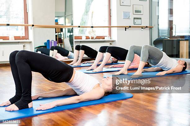 Hi Rise Supine Supine Yoga Poses Photos and Premium High Res Pictures - Getty Images