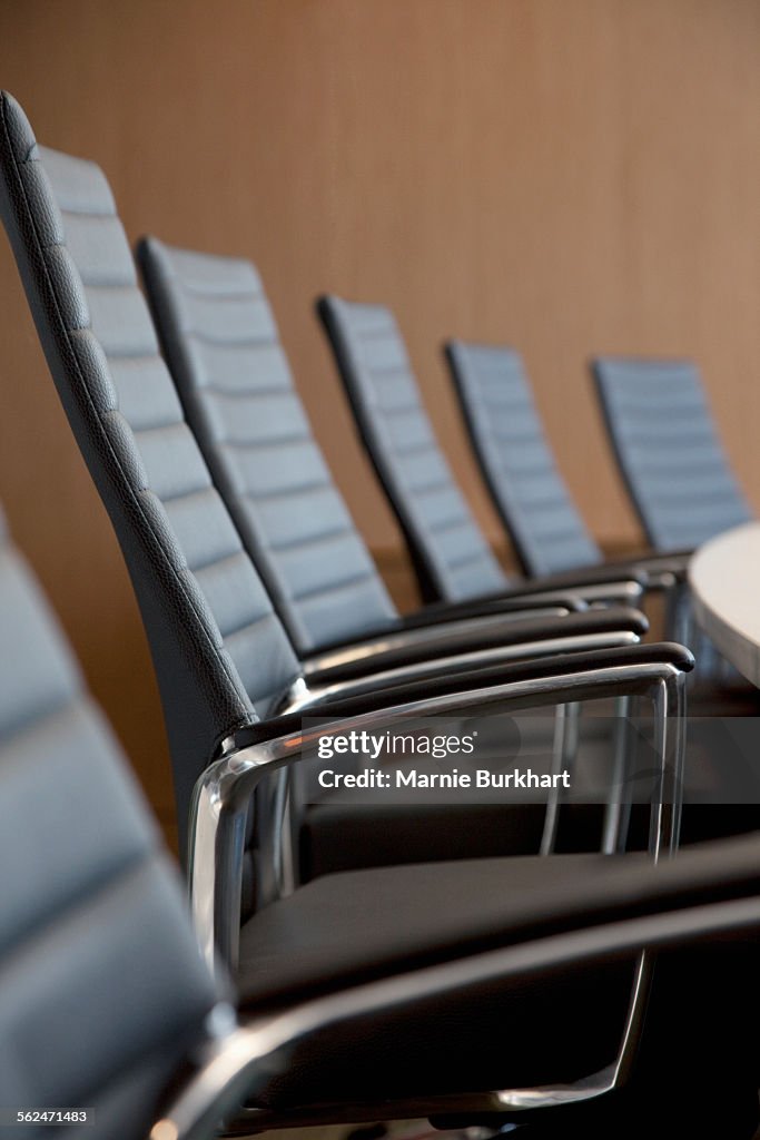 Chairs at conference table